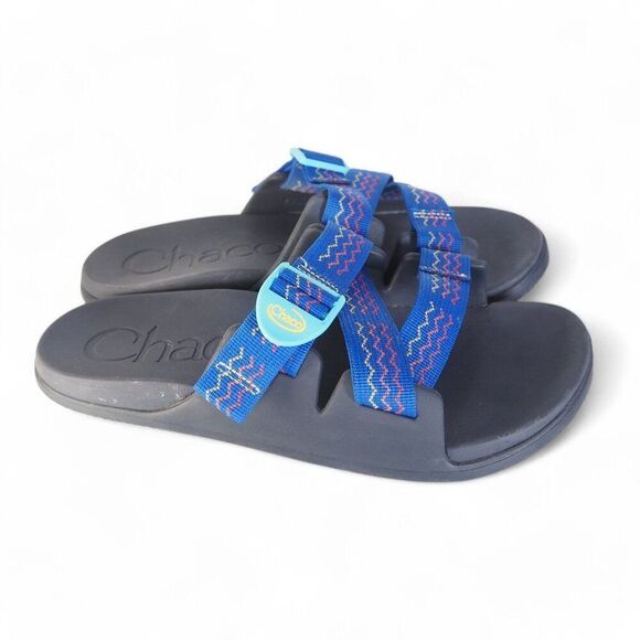 Chaco Chillos Slide Sandals "Lasagna Blue" Women's 10 - Picture 4 of 10